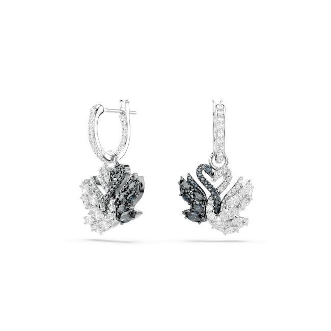 Swarovski Swan Drop Earrings Swan Black Rhodium plated | Accessories | departure-to-desk | Earrings | Fashion Jewellery | Women | Women Earrings | Womens Swarovski Swan Drop Earrings Swan Black Rhodium plated | Accessories | departure-to-desk | Earrings | Fashion Jewellery | Women | Women Earrings | Womens
