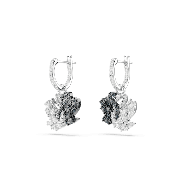 Swarovski Swan Drop Earrings Swan Black Rhodium plated | Accessories | departure-to-desk | Earrings | Fashion Jewellery | Women | Women Earrings | Womens Swarovski Swan Drop Earrings Swan Black Rhodium plated | Accessories | departure-to-desk | Earrings | Fashion Jewellery | Women | Women Earrings | Womens