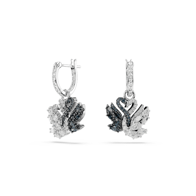 Swarovski Swan Drop Earrings Swan Black Rhodium plated | Accessories | departure-to-desk | Earrings | Fashion Jewellery | Women | Women Earrings | Womens Swarovski Swan Drop Earrings Swan Black Rhodium plated | Accessories | departure-to-desk | Earrings | Fashion Jewellery | Women | Women Earrings | Womens
