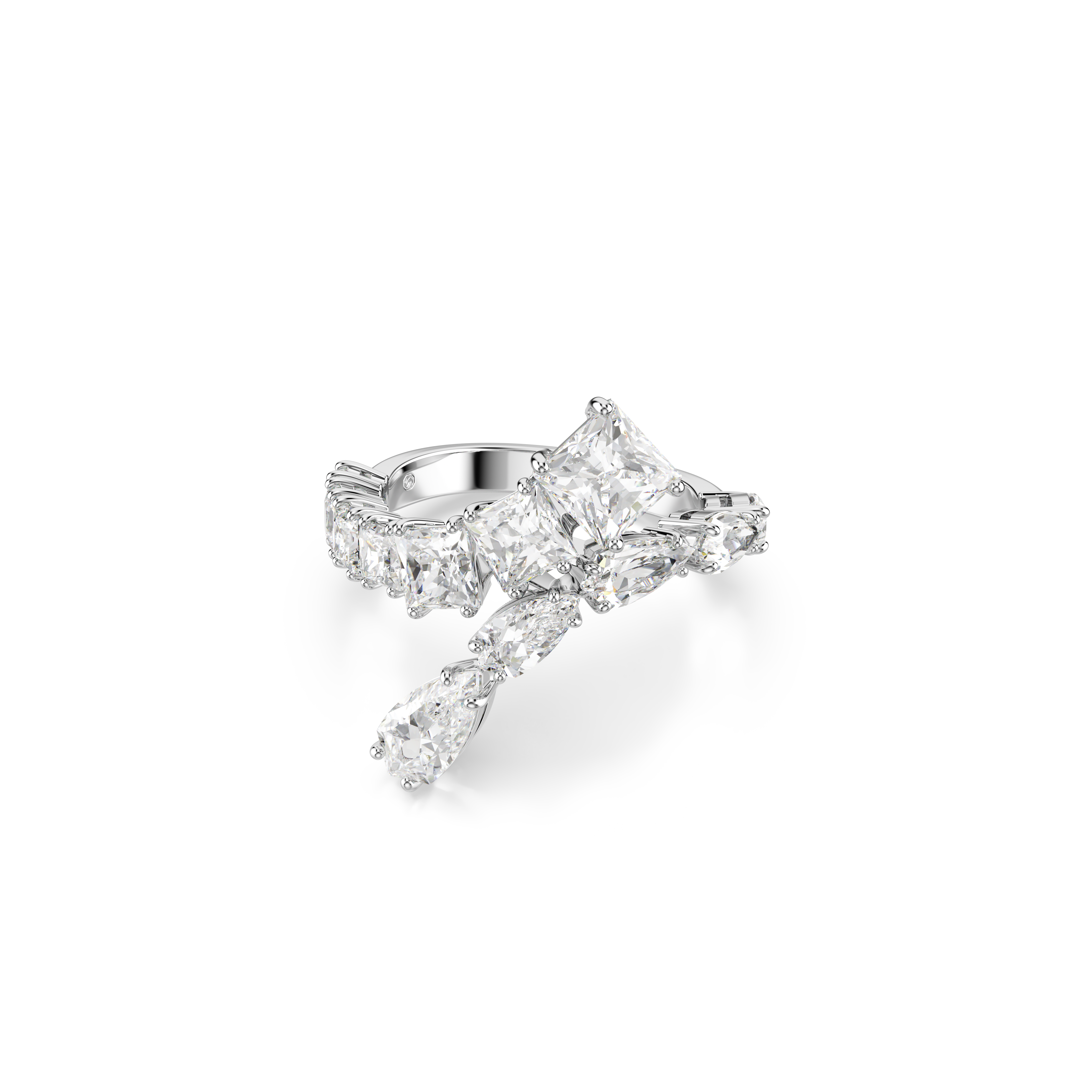 Swarovski Matrix Ring Mixed Cuts White Rhodium Plated | departure-to-desk | Fashion Jewellery | Ring | Women | Women Rings | Womens Swarovski Matrix Ring Mixed Cuts White Rhodium Plated | departure-to-desk | Fashion Jewellery | Ring | Women | Women Rings | Womens