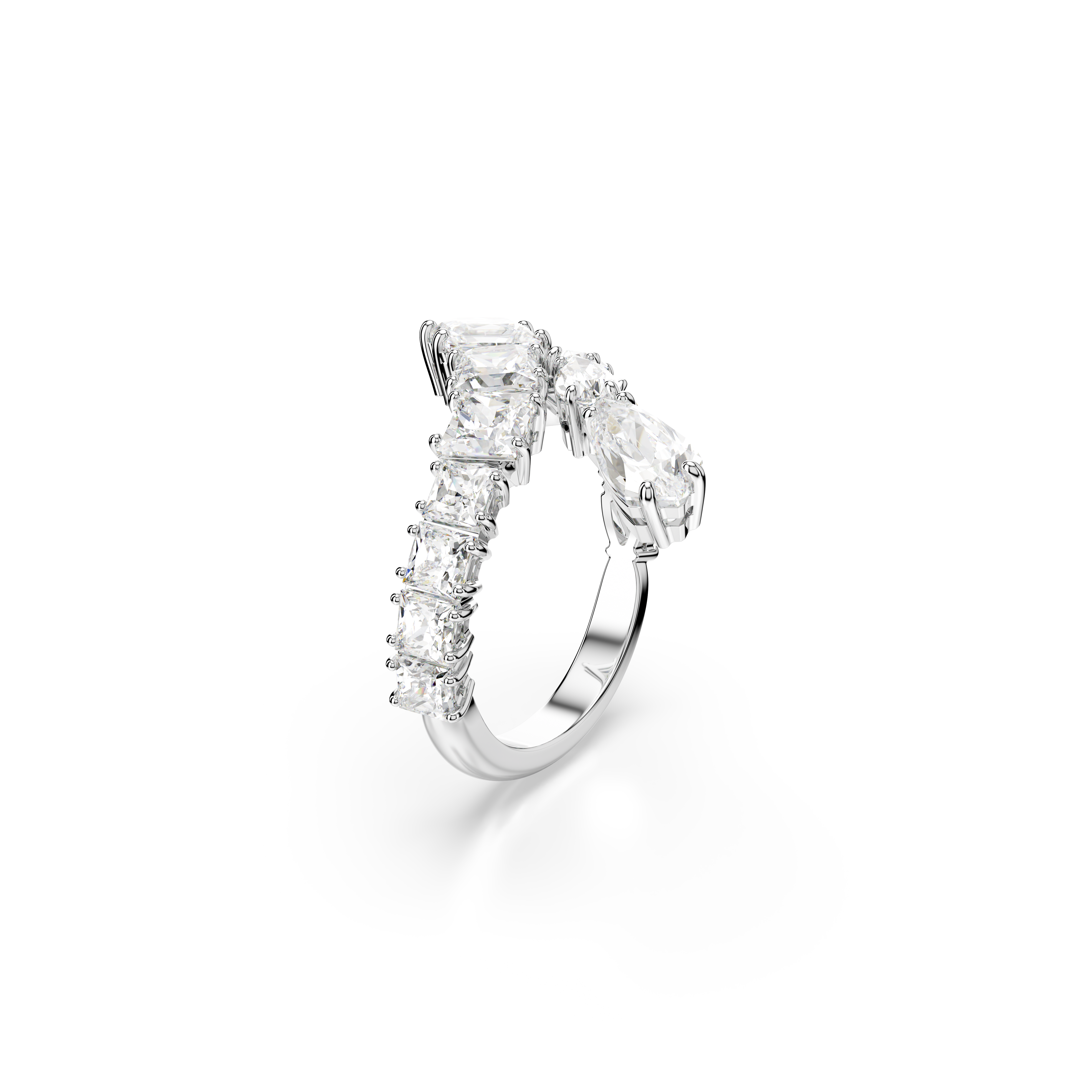 Swarovski Matrix Ring Mixed Cuts White Rhodium Plated | departure-to-desk | Fashion Jewellery | Ring | Women | Women Rings | Womens Swarovski Matrix Ring Mixed Cuts White Rhodium Plated | departure-to-desk | Fashion Jewellery | Ring | Women | Women Rings | Womens