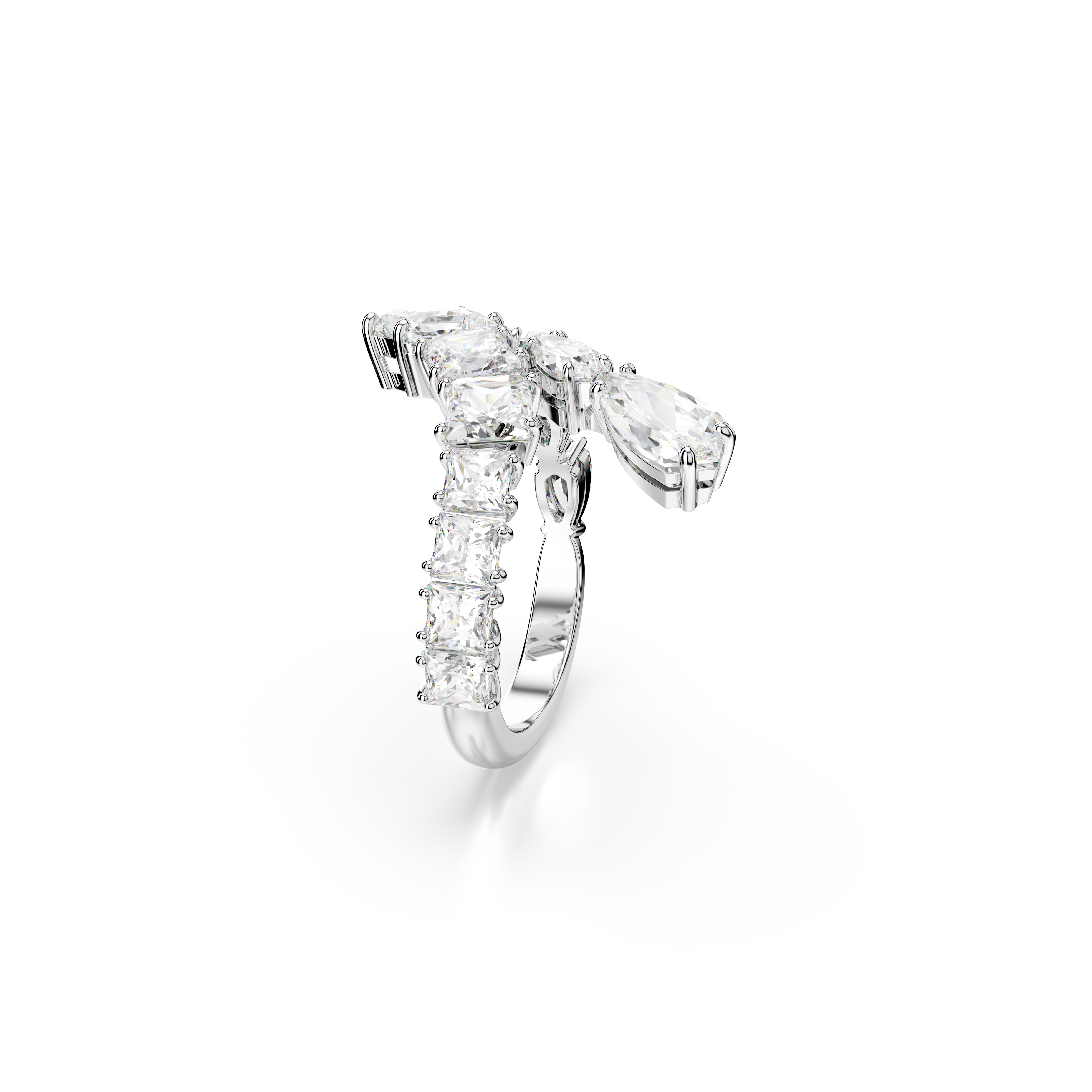 Swarovski Matrix Ring Mixed Cuts White Rhodium Plated | departure-to-desk | Fashion Jewellery | Ring | Women | Women Rings | Womens Swarovski Matrix Ring Mixed Cuts White Rhodium Plated | departure-to-desk | Fashion Jewellery | Ring | Women | Women Rings | Womens