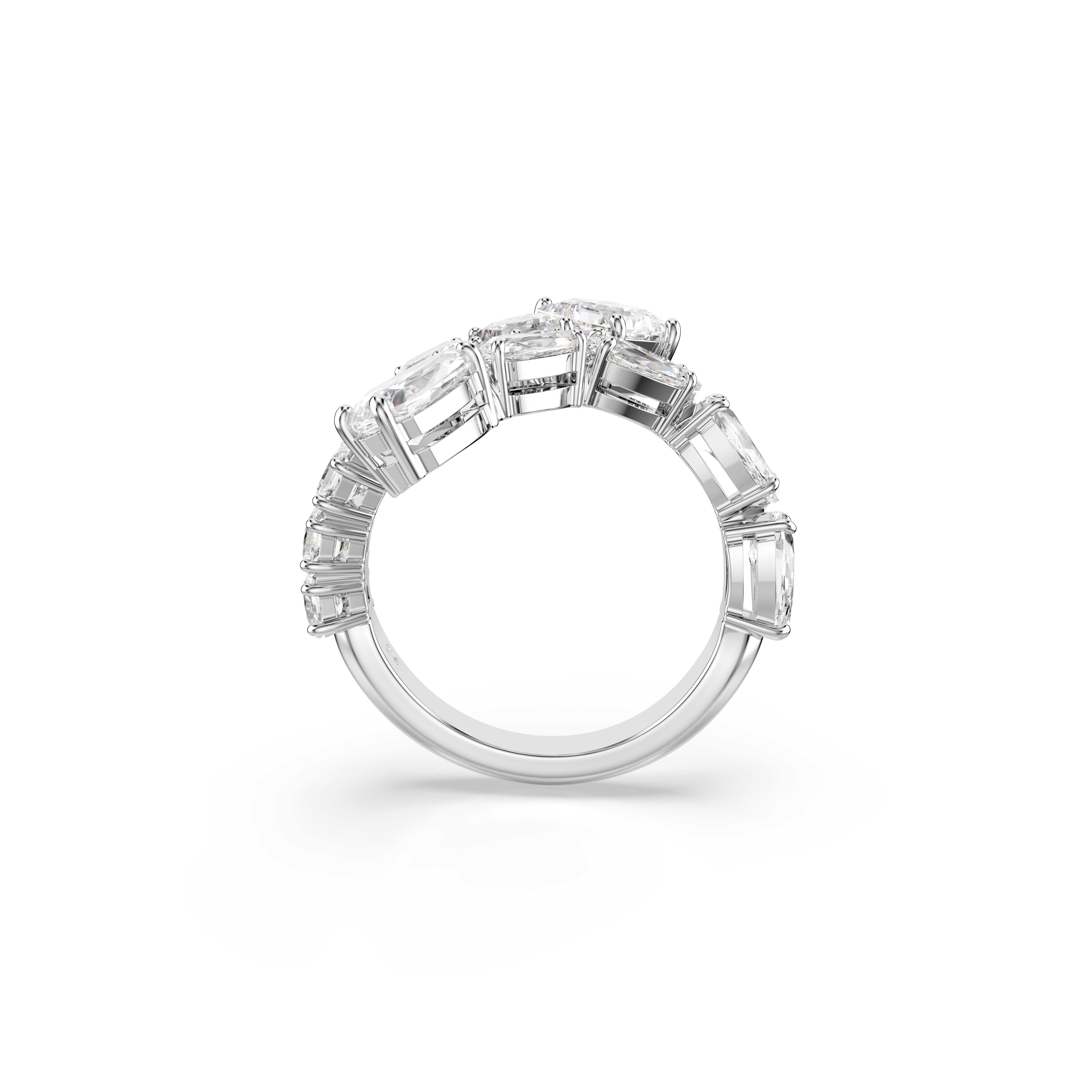 Swarovski Matrix Ring Mixed Cuts White Rhodium Plated | departure-to-desk | Fashion Jewellery | Ring | Women | Women Rings | Womens Swarovski Matrix Ring Mixed Cuts White Rhodium Plated | departure-to-desk | Fashion Jewellery | Ring | Women | Women Rings | Womens