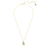 Swarovski Gema pendant Mixed cuts Multicolored Gold-tone plated