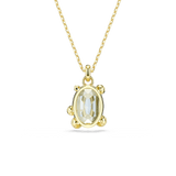 Swarovski Gema pendant Mixed cuts Multicolored Gold-tone plated