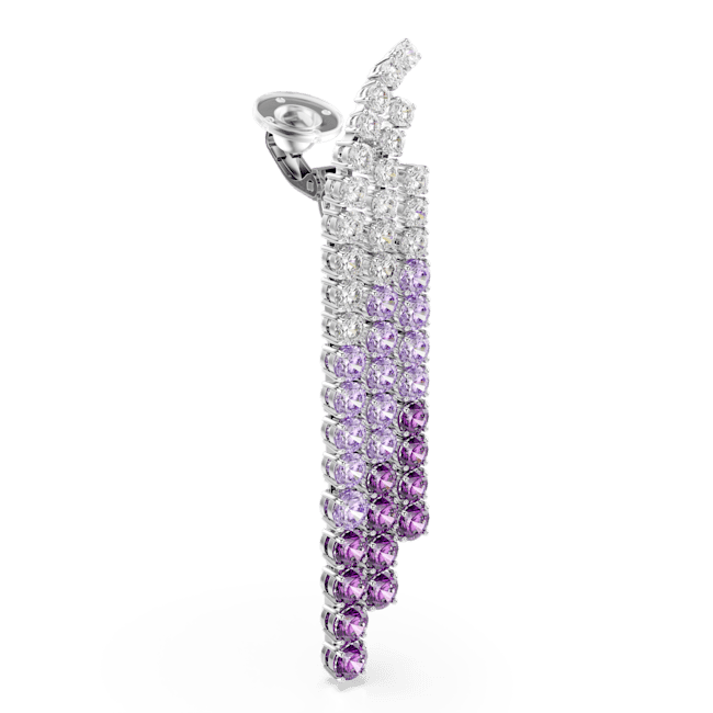 Swarovski Matrix Clip Earrings Color gradient Round cuts Purple Rhodium plated | Accessories | Earrings | Fashion Jewellery | Spring Festival | Women | Women Earrings | Womens Swarovski Matrix Clip Earrings Color gradient Round cuts Purple Rhodium plated | Accessories | Earrings | Fashion Jewellery | Spring Festival | Women | Women Earrings | Womens
