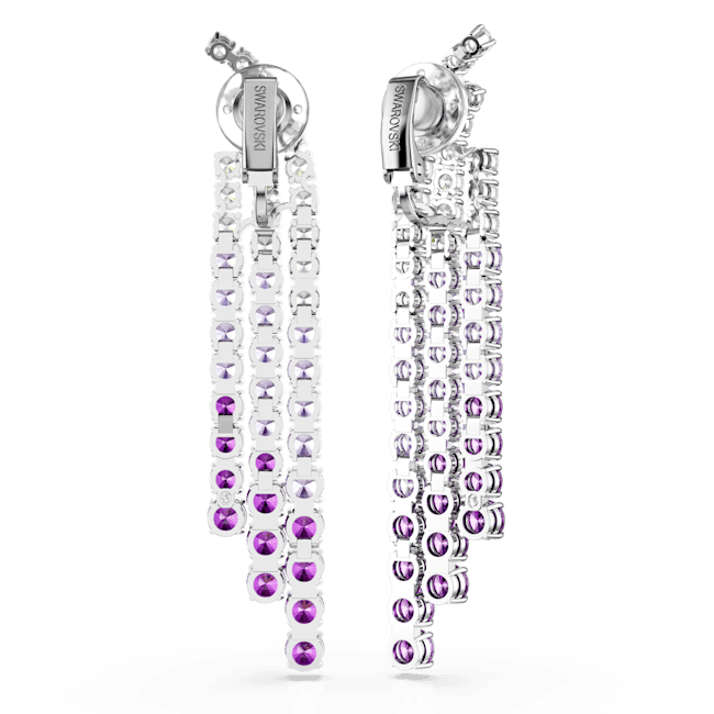 Swarovski Matrix Clip Earrings Color gradient Round cuts Purple Rhodium plated | Accessories | Earrings | Fashion Jewellery | Spring Festival | Women | Women Earrings | Womens Swarovski Matrix Clip Earrings Color gradient Round cuts Purple Rhodium plated | Accessories | Earrings | Fashion Jewellery | Spring Festival | Women | Women Earrings | Womens