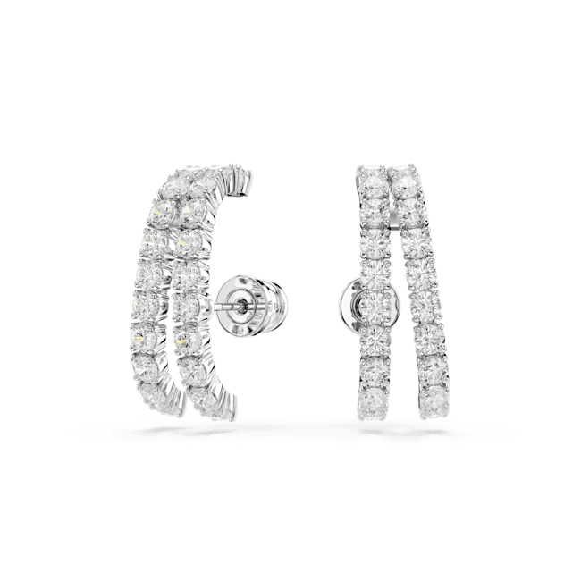 Swarovski Matrix Ear Cuffs Round cut White Rhodium plated | Accessories | departure-to-desk | Earrings | Fashion Jewellery | Women | Women Earrings | Womens Swarovski Matrix Ear Cuffs Round cut White Rhodium plated | Accessories | departure-to-desk | Earrings | Fashion Jewellery | Women | Women Earrings | Womens