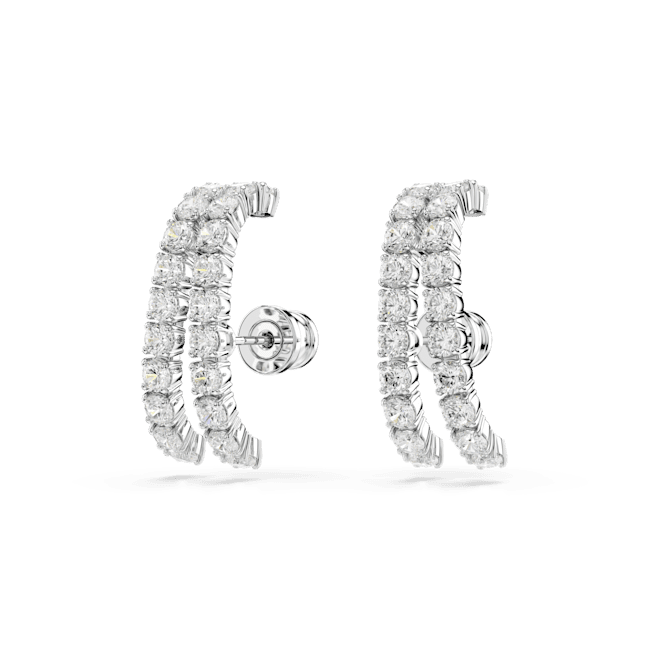 Swarovski Matrix Ear Cuffs Round cut White Rhodium plated | Accessories | departure-to-desk | Earrings | Fashion Jewellery | Women | Women Earrings | Womens Swarovski Matrix Ear Cuffs Round cut White Rhodium plated | Accessories | departure-to-desk | Earrings | Fashion Jewellery | Women | Women Earrings | Womens