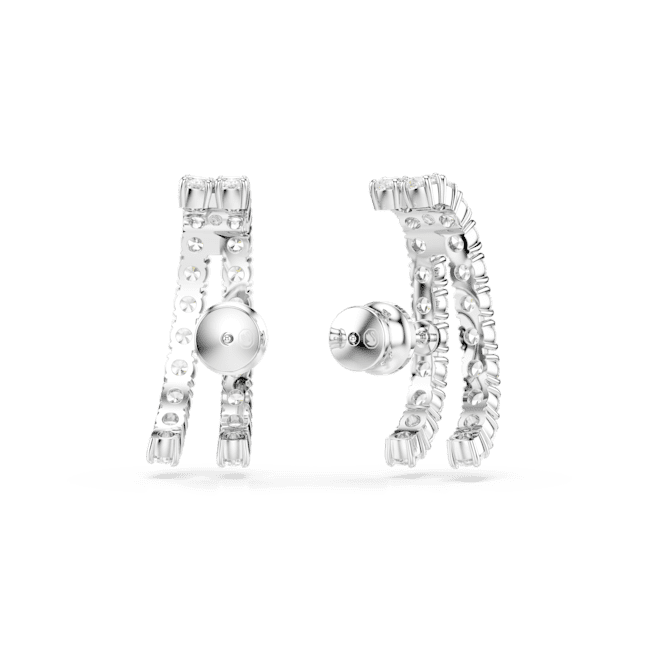 Swarovski Matrix Ear Cuffs Round cut White Rhodium plated | Accessories | departure-to-desk | Earrings | Fashion Jewellery | Women | Women Earrings | Womens Swarovski Matrix Ear Cuffs Round cut White Rhodium plated | Accessories | departure-to-desk | Earrings | Fashion Jewellery | Women | Women Earrings | Womens