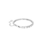 Swarovski Matrix Tennis Bracelet Baguette Cut White Rhodium Plated