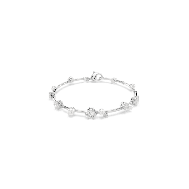 Swarovski Constella Tennis Bracelet Crystal Pearl Round Cuts White Rhodium Plated | Accessories | Braceletes | departure-to-desk | Fashion Jewellery | Ladies bracelet | Women | Womens Swarovski Constella Tennis Bracelet Crystal Pearl Round Cuts White Rhodium Plated | Accessories | Braceletes | departure-to-desk | Fashion Jewellery | Ladies bracelet | Women | Womens