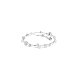 Swarovski Constella bracelet, Crystal pearl, Round cuts, White, Rhodium plated