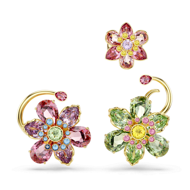 Swarovski Idyllia Ear Cuff Set (3) Asymmetrical design Mixed cuts Flower Multicolored Gold-tone plated | Accessories | Earrings | Fashion Jewellery | Spring Festival | Women | Women Earrings | Womens Swarovski Idyllia Ear Cuff Set (3) Asymmetrical design Mixed cuts Flower Multicolored Gold-tone plated | Accessories | Earrings | Fashion Jewellery | Spring Festival | Women | Women Earrings | Womens