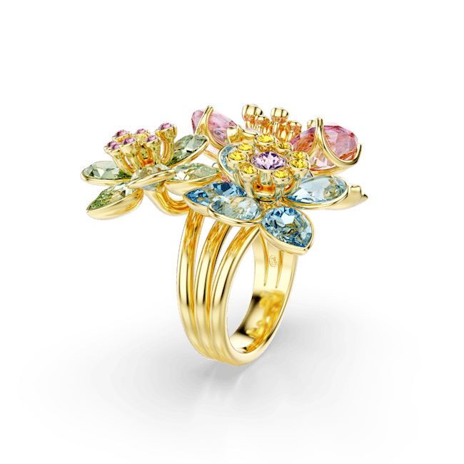 Swarovski Idyllia Ring Mixed cuts Flower Multicolored Gold-tone plated | Accessories | Fashion Jewellery | Ring | Spring Festival | Women | Women Rings | Womens Swarovski Idyllia Ring Mixed cuts Flower Multicolored Gold-tone plated | Accessories | Fashion Jewellery | Ring | Spring Festival | Women | Women Rings | Womens