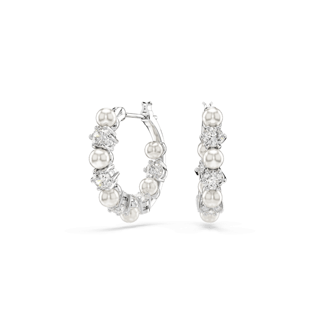 Swarovski Matrix Drop Earrings Crystal pearl Round cut White Rhodium plated | Accessories | departure-to-desk | Earrings | Fashion Jewellery | Women | Women Earrings | Womens Swarovski Matrix Drop Earrings Crystal pearl Round cut White Rhodium plated | Accessories | departure-to-desk | Earrings | Fashion Jewellery | Women | Women Earrings | Womens