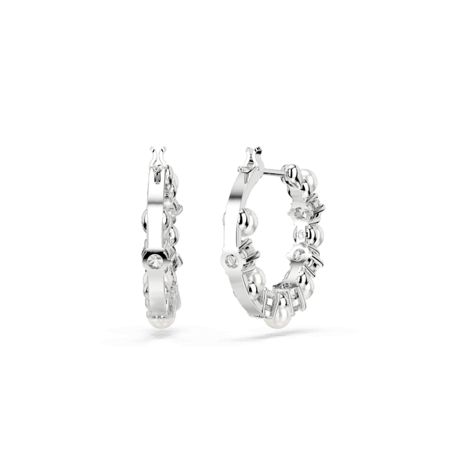 Swarovski Matrix Drop Earrings Crystal pearl Round cut White Rhodium plated | Accessories | departure-to-desk | Earrings | Fashion Jewellery | Women | Women Earrings | Womens Swarovski Matrix Drop Earrings Crystal pearl Round cut White Rhodium plated | Accessories | departure-to-desk | Earrings | Fashion Jewellery | Women | Women Earrings | Womens