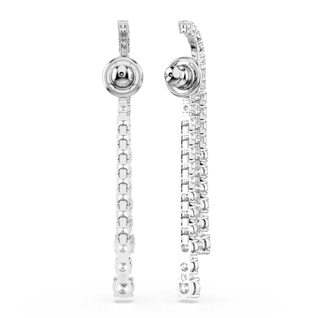 Swarovski Matrix Drop Earrings Gradient of round cuts White Rhodium plated | Accessories | Earrings | Fashion Jewellery | Women | Women Earrings | Womens Swarovski Matrix Drop Earrings Gradient of round cuts White Rhodium plated | Accessories | Earrings | Fashion Jewellery | Women | Women Earrings | Womens