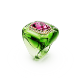 Swarovski Dulcis cocktail Ring Cushion cut Pavé Multicolored