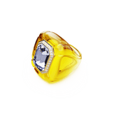 Swarovski Dulcis cocktail Ring Cushion cut Pavé Yellow