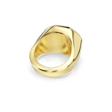 Swarovski Chroma cocktail Ring Octagon cut Blue Gold-tone plated