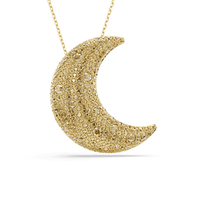 Swarovski Sublima pendant Moon Gold tone Gold-tone plated