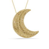 Swarovski Sublima pendant Moon Gold tone Gold-tone plated