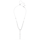 Swarovski Constella Y Necklace Crystal pearl Round cuts White Rhodium plated