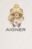 Aigner Kids New Born Girl's White Blanket