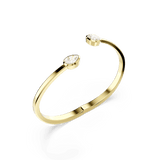 Swarovski Imber Bangle Mixed Cuts White Gold-Tone Plated