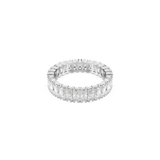 Swarovski Matrix ring Baguette cut White Silver-tone finish
