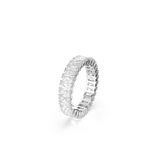 Swarovski Matrix ring Baguette cut White Silver-tone finish
