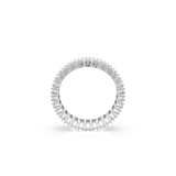 Swarovski Matrix ring Baguette cut White Silver-tone finish