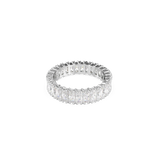 Swarovski Matrix ring Baguette cut White Silver-tone finish