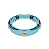 Swarovski Dulcis Bangle Octagon Cut Blue Gold-Tone Plated