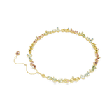 Swarovski Gema Tennis Necklace Mixed cuts Multicolored Gold-tone plated