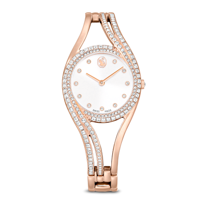 Swarovski Hyperbola Bangle Watch Swiss Made Metal Bracelet