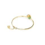 Swarovski Idyllia Bangle Mixed Cuts Shell Green Gold-Tone Plated