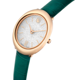 Swarovski Imber Oval Watch Swiss Made Leather Strap