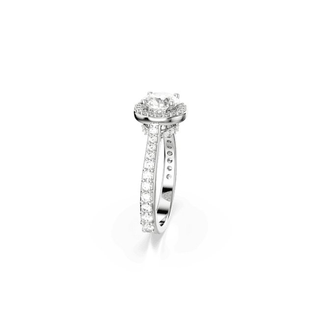 Swarovski Una Angelic Ring Round Cut White Silver-Tone Finish | Accessories | departure-to-desk | Fashion Jewellery | Ring | Women | Women Rings | Womens Swarovski Una Angelic Ring Round Cut White Silver-Tone Finish | Accessories | departure-to-desk | Fashion Jewellery | Ring | Women | Women Rings | Womens