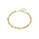 Swarovski Gema Necklace Mixed Cuts Yellow Gold-Tone Plated