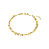Swarovski Gema Necklace Mixed Cuts Yellow Gold-Tone Plated
