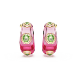 Swarovski Dulcis Hoop Earrings Mixed cuts Multicolored Gold-tone plated