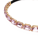 Swarovski Millenia Tennis Choker Octagon Cut Purple Gold-Tone Plated