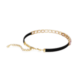 Swarovski Millenia Tennis Choker Octagon Cut Purple Gold-Tone Plated