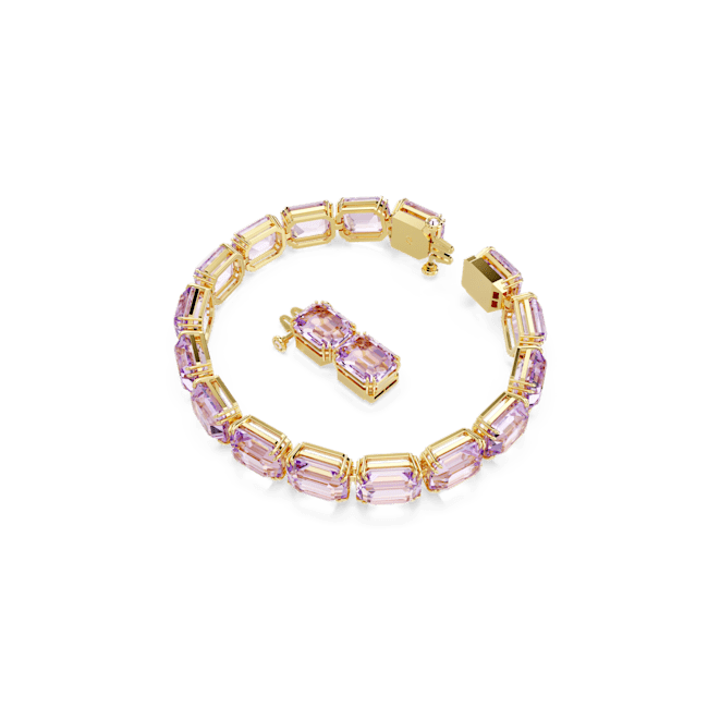 Swarovski Millenia Tennis Bracelet Octagon Cut Purple Gold-Tone Plated | Braceletes | departure-to-desk | Fashion Jewellery | Ladies bracelet | Women | Womens Swarovski Millenia Tennis Bracelet Octagon Cut Purple Gold-Tone Plated | Braceletes | departure-to-desk | Fashion Jewellery | Ladies bracelet | Women | Womens