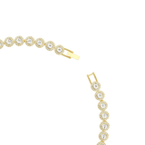 Swarovski Una Angelic Tennis Necklace Round cut White Gold-tone plated