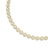 Swarovski Una Angelic Tennis Necklace Round cut White Gold-tone plated