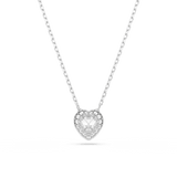 Swarovski Ariana Grande x Swarovski set, Mixed cuts, Heart, White, Rhodium plated