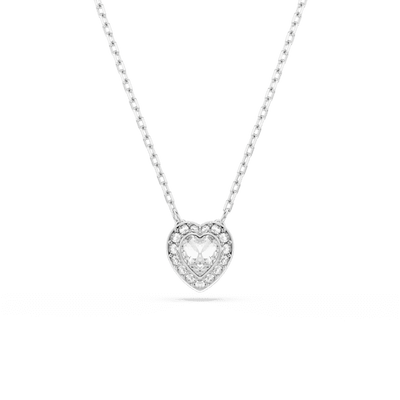 Swarovski Ariana Grande x pendant Mixed cuts Heart White Rhodium plated